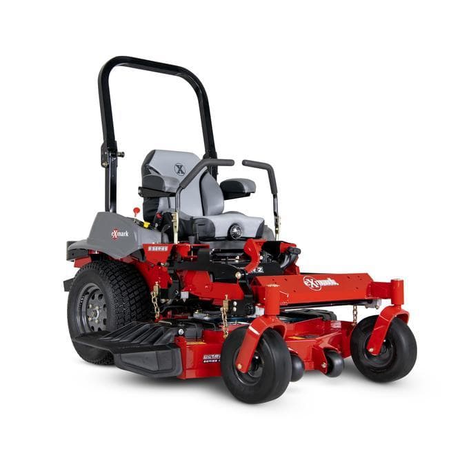The industry standard for professional productivity. The Exmark Lazer Z Series offers unmatched durability with UltraCut Series 6 decks and high-capacity fuel systems for properties over 5 acres