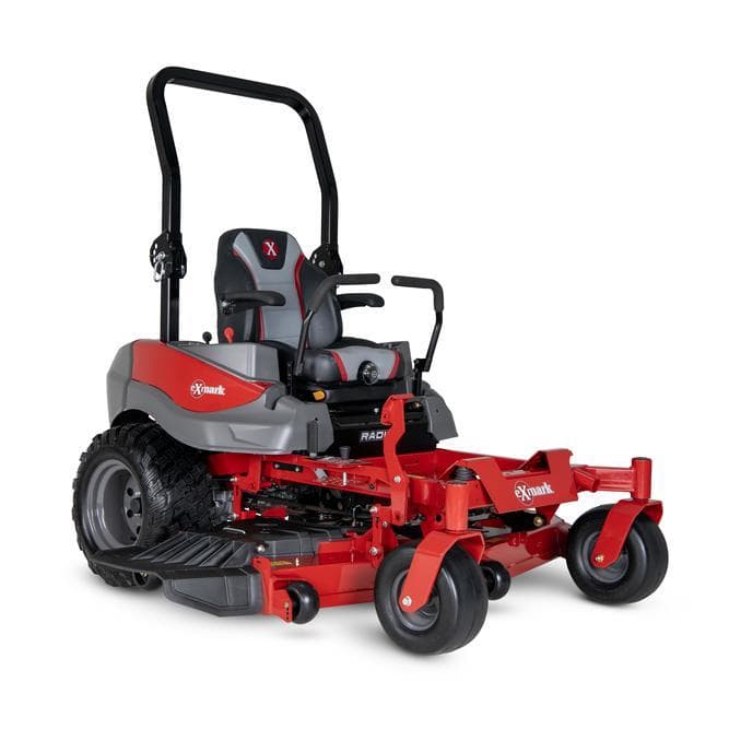 "Upgrade to the Exmark Radius Series for commercial-grade durability on 2-5 acres. Featuring the UltraCut deck and heavy-duty unibody frame, the Radius delivers a professional finish at a prosumer price."